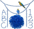200Pcs Blue C-Clips Plastic Chain Links for Birds & Small Pets | Non-Toxic Safe & Durable. Chew-Resistant for Indoor/Outdoor. C-Clip Snaps Together Easily. Plastic Chain Toy for Small Pets